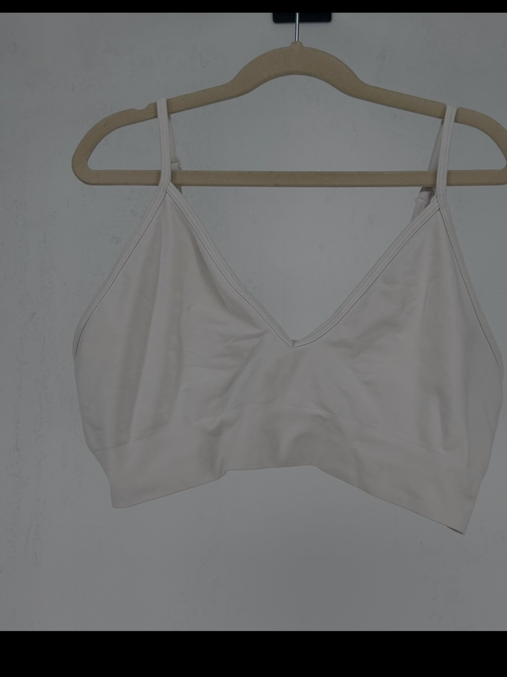 SKIMS Fits Everybody Plunge Bralette - Off White / Bone - Size 1X